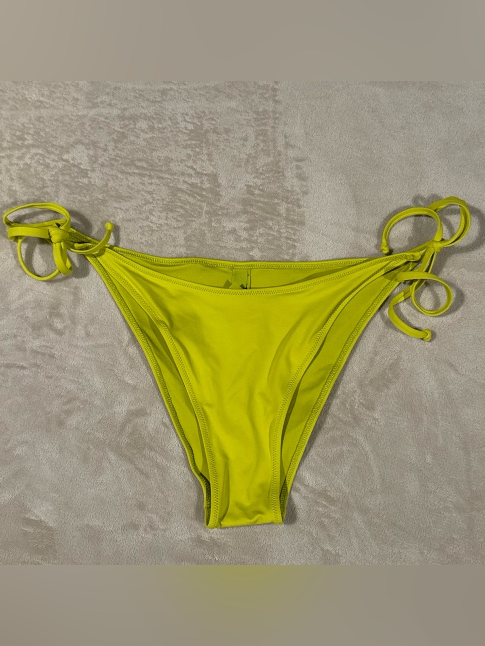 SKIMS Neon Yellow Tie-Side Bikini Bottom